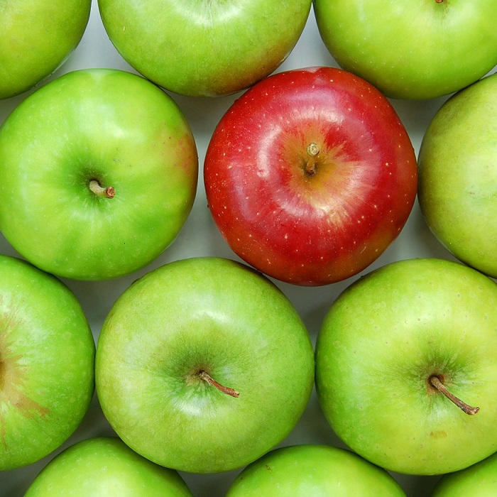 Apples showing Product Differentiation