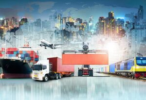 business concept of transport and logistics